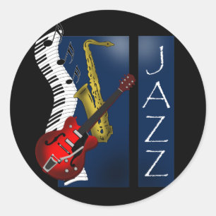 Sticker Rond Jazz
