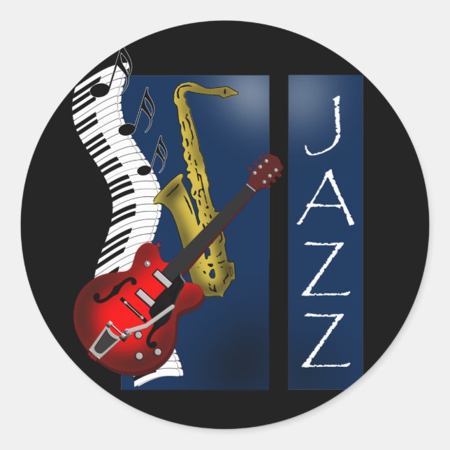 Sticker Rond Jazz (Devant)