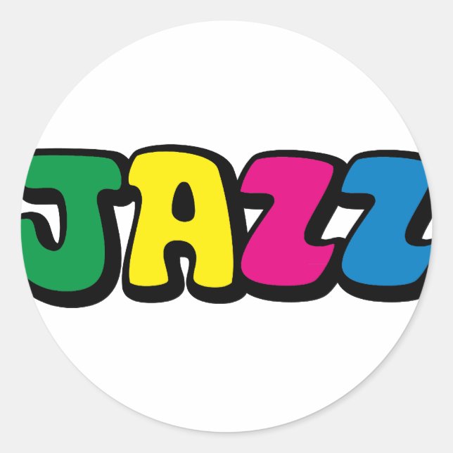 Sticker Rond Jazz (Devant)