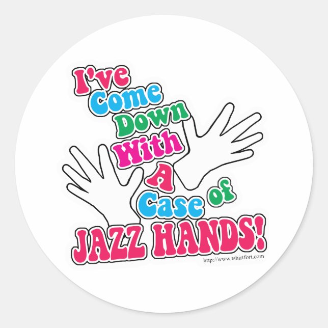 Sticker Rond Jazz Hands ! (Devant)