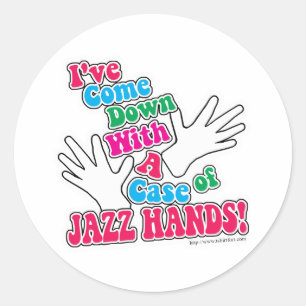 Sticker Rond Jazz Hands !