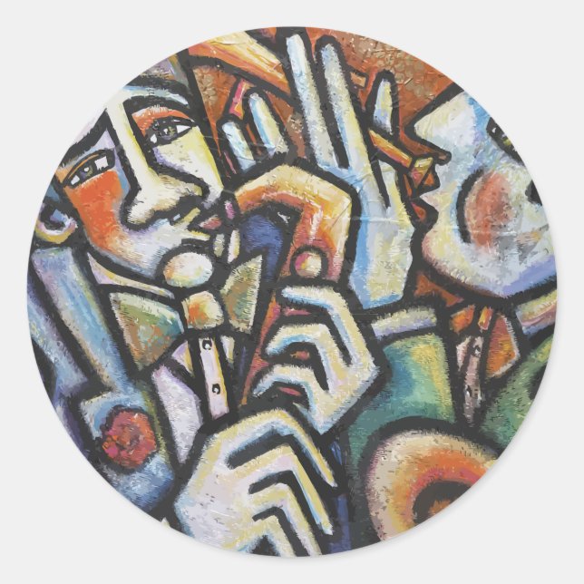 Sticker Rond Jazz TIme (Devant)