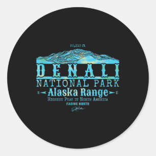 Sticker Rond Jcombs_ Le Parc National du Denali, Face au Nord