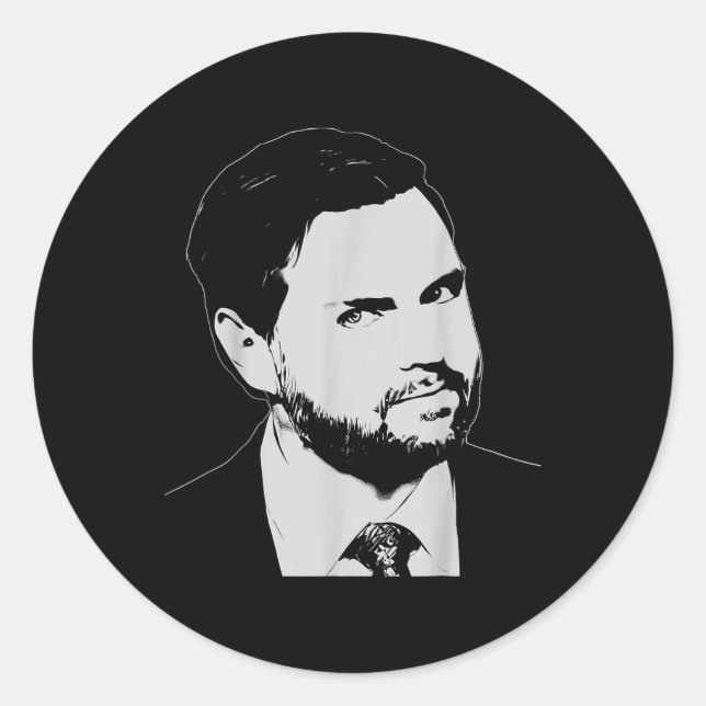 Sticker Rond Jd Vance 2028 Glance Inauguration 2025 Vp (Devant)