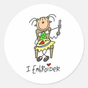 Sticker Rond Je brode