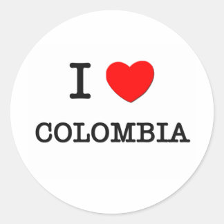 STICKER ROND JE COEUR LA COLOMBIE