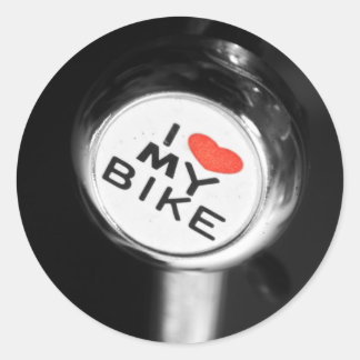 Sticker Rond Je Coeur Mon Vélo
