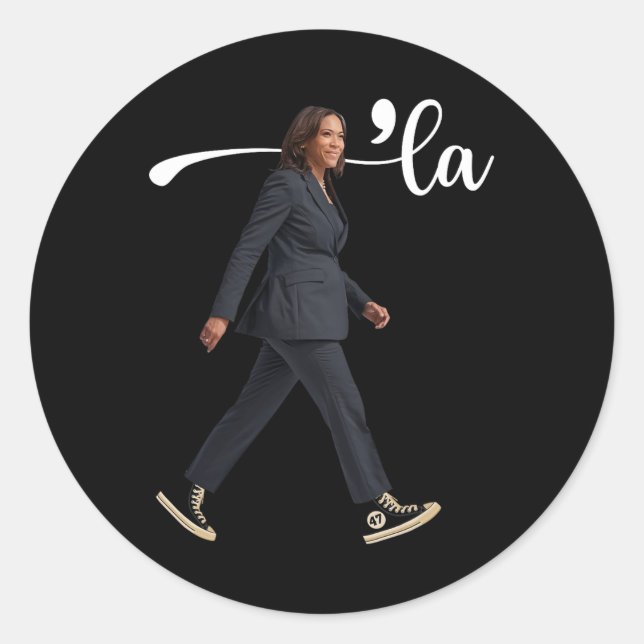 Sticker Rond Je Comprends L'Élection 2024 De L'Ignment Des Chau (Devant)