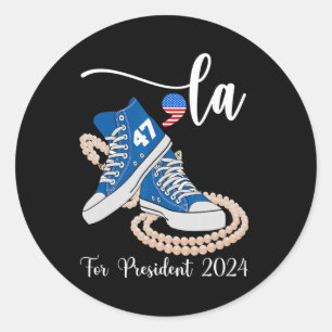 Sticker Rond Je Comprends L'Ignment Comma La Cute Chaussures Ka
