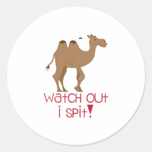 Sticker Rond Je crache