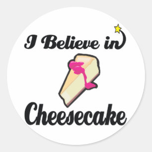 Sticker Rond je crois au fromage
