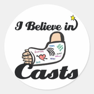 Sticker Rond je crois aux casts