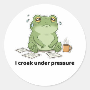 Sticker Rond Je Crois Sous Pression