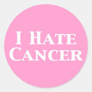 Sticker Rond Je déteste des cadeaux de Cancer