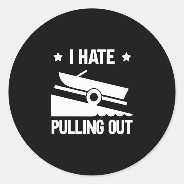 Sticker Rond Je déteste sortir la performance  (Devant)
