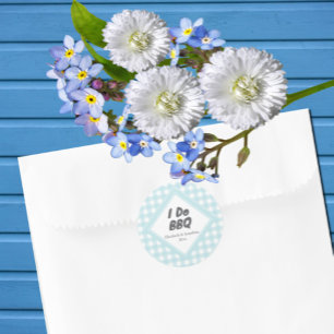 Sticker Rond Je fais du barbecue