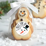 Sticker Rond Je fond pour toi | Frosty Jolly Snow Man Christmas<br><div class="desc">Célébrez la saison des fêtes magiques et festives avec nos autocollants de vacances personnalisés. Notre design moderne et fantaisiste de vacances dispose de notre propre main dessinée Frosty le visage de l'homme de neige. Un bonhomme de neige fantaisiste et amusant portant un chapeau haut, un nez de carotte et des...</div>