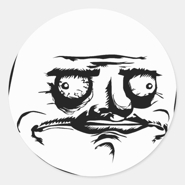 Sticker Rond Je Gusta fait face à Meme (Devant)