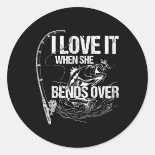 Sticker Rond Je L'Aime Quand Elle Se Bend