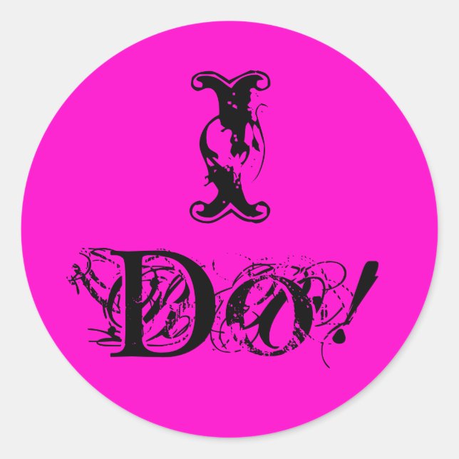 Sticker Rond Je le fais (Devant)