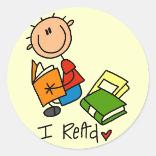 Sticker Rond Je lis Tshirts et Cadeaux