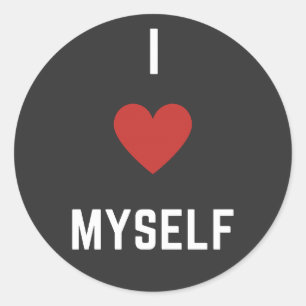 Sticker Rond Je m'aime