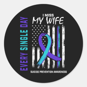 Sticker Rond Je Manque Ma Femme Prévention Suicide Prévention A