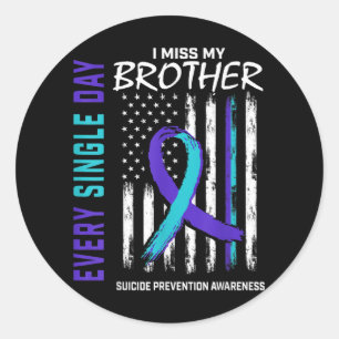 Sticker Rond Je Manque Mon Frère La Prévention Du Suicide
