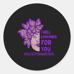 Sticker Rond Je me souviendrai de vous papillon Heimerheimer Aw