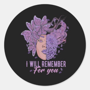 Sticker Rond Je Me Souviendrai De Vous Sensibiliser Heimerheime