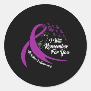 Sticker Rond Je me souviendrai pour vous papillon Heimerheimer'