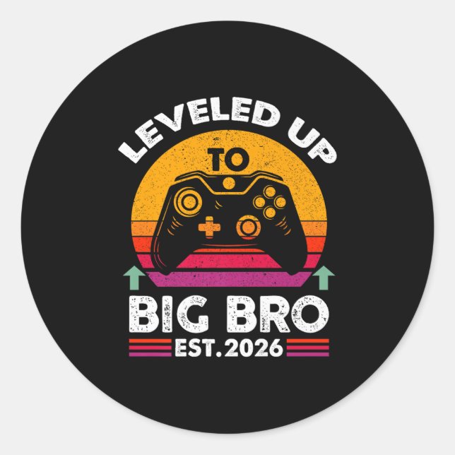 Sticker Rond Je Me Suis Rendu À Big Brother 2026 Funny Big Bro  (Devant)