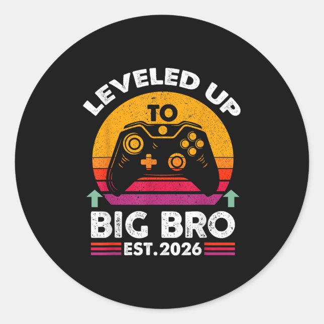 Sticker Rond Je Me Suis Rendu À Big Brother 2026 Funny Big Bro  (Devant)