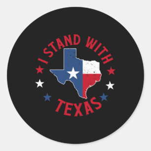 Sticker Rond Je Me Trouve Avec Le Texas