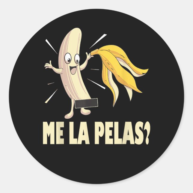 Sticker Rond Je m'en fiche (Devant)