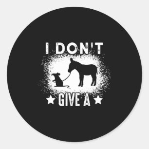 Sticker Rond Je m'en fiche comme de l'an quarante 1 