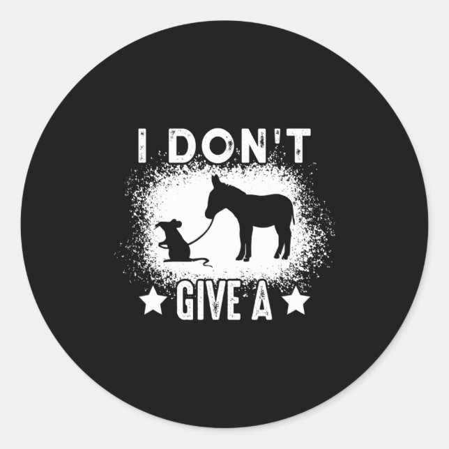 Sticker Rond Je m'en fiche comme de l'an quarante 1  (Devant)