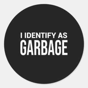 Sticker Rond Je M'Identifie Comme Un Désert Pour Trump Drôle Po