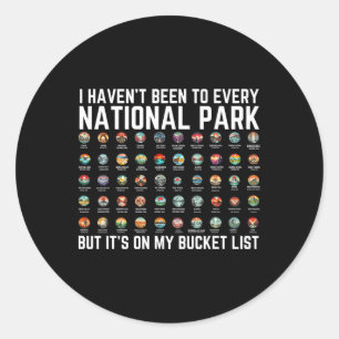 Sticker Rond Je n'ai pas visité chaque liste de contrôle de par
