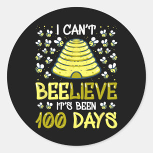 Sticker Rond Je n'arrive pas à croire que ce soit 100 Jours 100