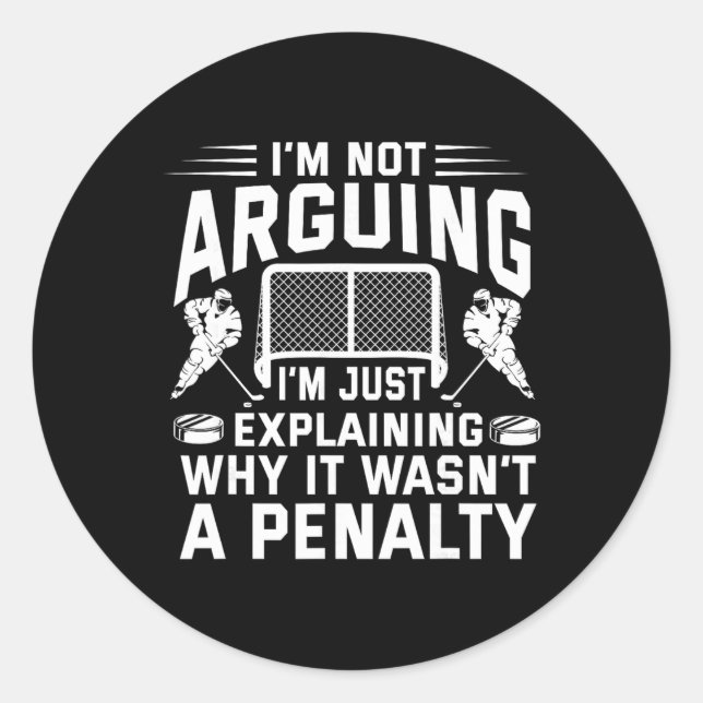 Sticker Rond Je ne discute pas, j'explique simplement pourquoi  (Devant)
