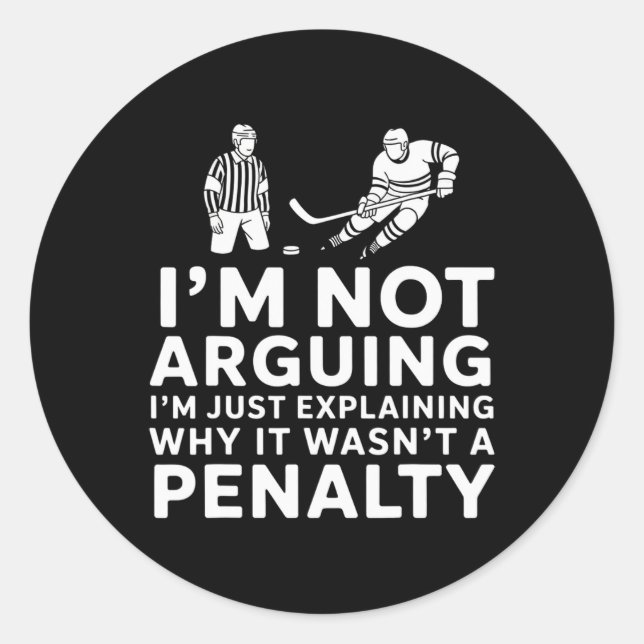 Sticker Rond Je ne discute pas, j'explique simplement pourquoi  (Devant)