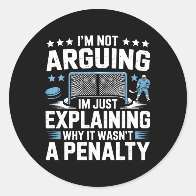 Sticker Rond Je ne discute pas, j'explique simplement pourquoi  (Devant)