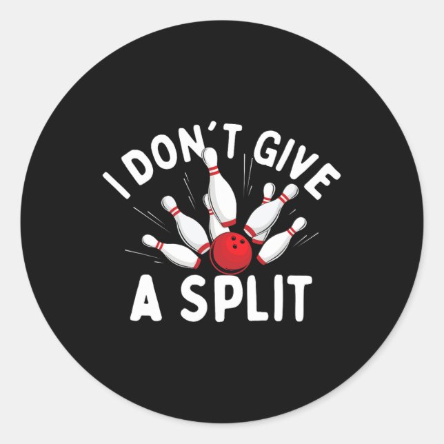 Sticker Rond Je ne donne pas de fractionnement - Bowler Bowling (Devant)