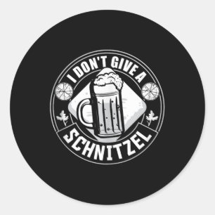Sticker Rond Je Ne Donne Pas De Schnitzel Bavaria Bière Alleman
