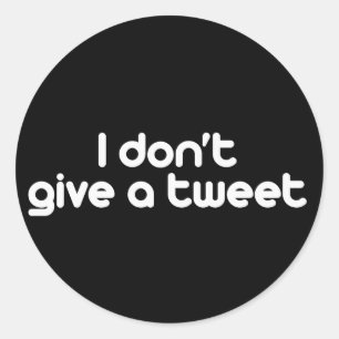 Sticker Rond Je ne donne pas un bip