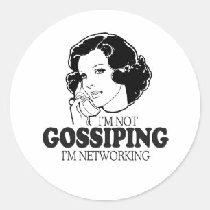 STICKER ROND JE NE JASE PAS, JE FAIS DU RÉSEAUTAGE