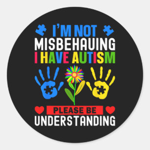 Sticker Rond Je ne me trompe pas d'avoir Sensibilisation sur l'