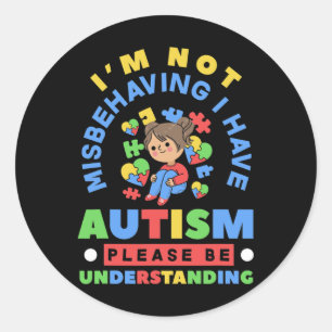 Sticker Rond Je ne me trompe pas d'avoir Sensibilisation sur l'