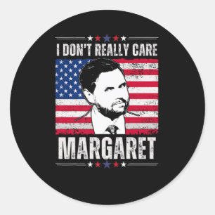 Sticker Rond Je Ne M'Intéresse Pas Vraiment Margaret Jd Vance D